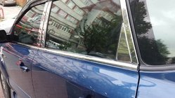 Hyundai Tucson JM 2004– Pokrovi stebričkov (nerjavno jeklo) fotografija 11