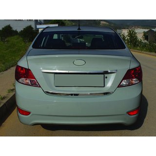 Zaščitna letev roba prtljažnika (nerjaveče jeklo) Hyundai Accent 2011–2017 fotografija 1