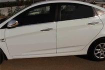 Hyundai Accent 2011–2017 Spodnje letve oken (6 kos, nerjavno jeklo) Carmos - turško nerjaveče jeklo fotografija 1