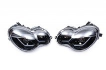 Mercedes razred C W203 2000–2007 Sprednji žarometi z LED pozicijskimi lučmi (2 kosa) Temni fotografija 9