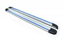 Volkswagen Touareg 2002–2010 Stranske stopnice Maya Blue-Grey (2 kosa, aluminij) fotografija 1