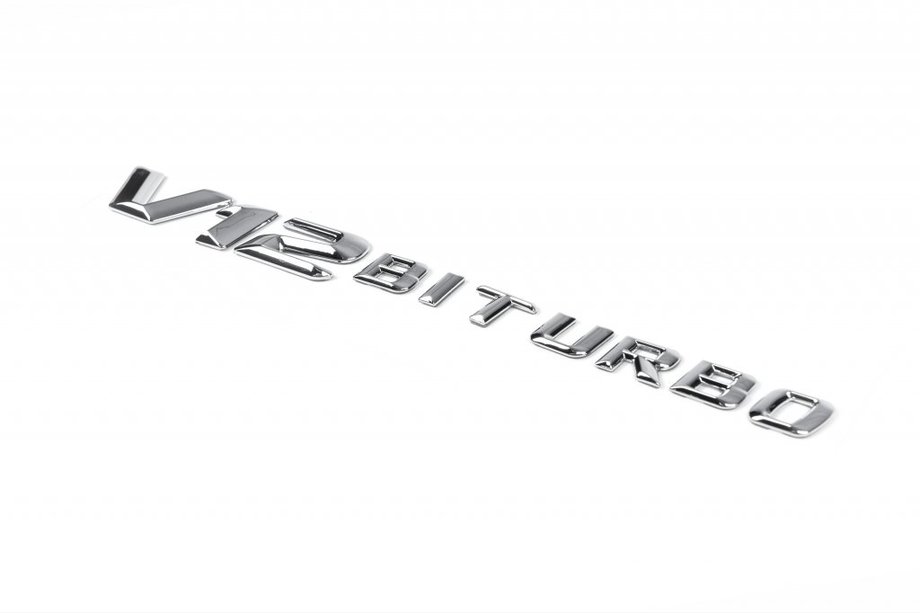 Mercedes E-class coupe C238 2016–2024 Napis V12 Biturbo (kromiran) Image