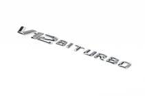 Mercedes E-class coupe C238 2016–2024 Napis V12 Biturbo (kromiran) fotografija 1