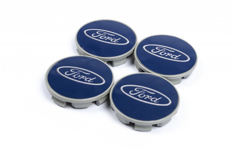 Ford Sredinski pokrovčki platišč 69/64 mm modri (4 kosi) Image