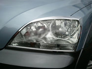 Kia Sorento I BL 2002–2009 Kromirane obrobe žarometov (2 kosa, plastika) fotografija 1