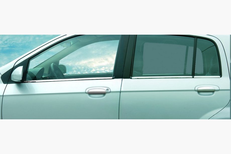 Hyundai Getz 2002– Zunanja okrasna obroba stekel (6 kos, nerj.) Fotografija 5