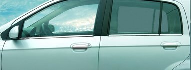 Hyundai Getz 2002– Zunanja okrasna obroba stekel (6 kos, nerj.) Carmos - turško nerjaveče jeklo fotografija 5