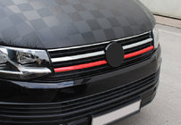 Volkswagen T6 2015–2024 Obrobe za zgornjo masko 2015-2019 (2 kos, rdeče) fotografija 3