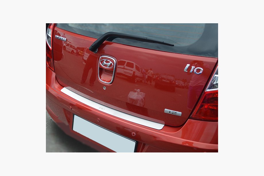 Hyundai I-10 2014–2017 Natanika zaščitna letev zadnjega odbijača (nerjavno jeklo) Image