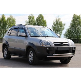 Sprednji zaščitni lok ST014 (nerjavno jeklo) Hyundai Tucson JM 2004– fotografija 3
