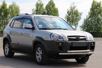Hyundai Tucson JM 2004– Sprednji zaščitni lok ST014 (nerjavno jeklo) fotografija 3