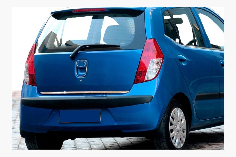 Hyundai I-10 2008–2013 Zaščitna letev roba prtljažnika (nerjaveče jeklo) Image