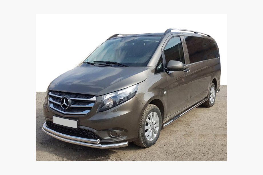 Mercedes Vito/V-razred W447 2014– Sprednji zaščitni lok ST014 (nerjavno jeklo) 60/60 mm Image