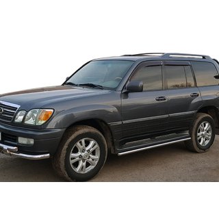 Zaščita bočnih pragov (2 kos, nerjaveče jeklo) Lexus LX470 1998–2007 fotografija 1
