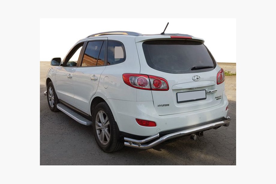 Hyundai Santa Fe 2 2006–2012 Zadnji zaščitni lok AK007-1 (nerjavno jeklo) Image
