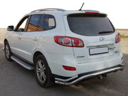 Hyundai Santa Fe 2 2006–2012 Zadnji zaščitni lok AK007-1 (nerjavno jeklo) fotografija 1