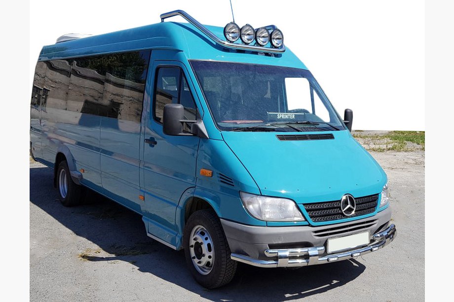 Mercedes Sprinter W901/902/903/904/905 1995–2006 Sprednji zaščitni lok ST015-2 (nerjavno jeklo) Image