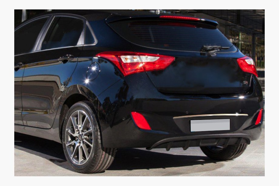 Hyundai I-30 2012–2017 Kromirana letev nad registrsko tablico (HB, nerjavno jeklo) Image
