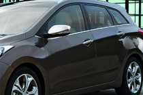 Hyundai Elantra (MD/UD) 2011–2015 Pokrovi ogledal z izrezom za smernik (2 kos, nerjavno jeklo) fotografija 1