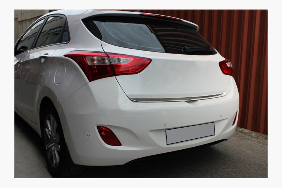Hyundai I-30 2012–2017 Zaščitna letvica roba prtljažnika (HB, nerjaveče jeklo) Image