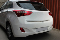 Hyundai I-30 2012–2017 Zaščitna letvica roba prtljažnika (HB, nerjaveče jeklo) fotografija 1