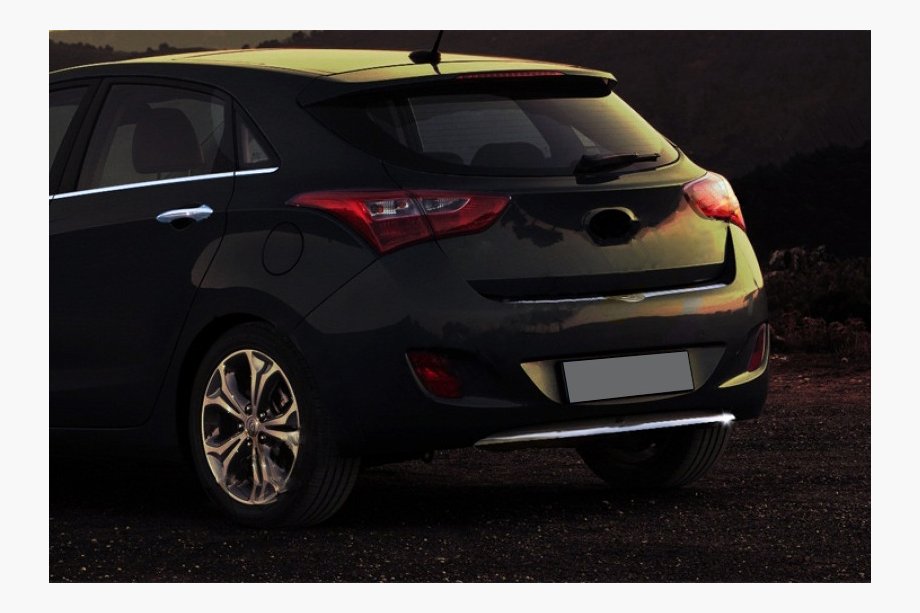Hyundai I-30 2012–2017 Spodnja obloga zadnjega odbijača (HB, nerjavno jeklo) Image
