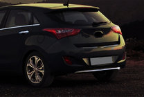 Hyundai I-30 2012–2017 Spodnja obloga zadnjega odbijača (HB, nerjavno jeklo) fotografija 1
