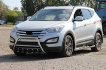 Hyundai Santa Fe 3 2012–2018 Sprednji zaščitni lok WT003 (nerjaveče jeklo) fotografija 2