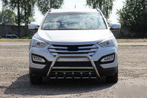 Hyundai Santa Fe 3 2012–2018 Sprednji zaščitni lok WT003 (nerjaveče jeklo) fotografija 3