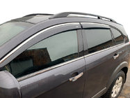 Chevrolet Captiva 2006–2019 Okenski vetrni deflektorji s kromom (4 kos, CSV029-AC) fotografija 1
