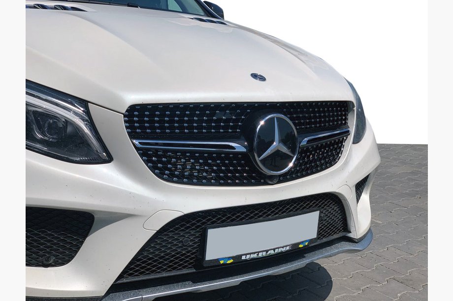 Mercedes GLE kupe C292 2015–2019 Tuning maska hladilnika (Diamond Black) Image