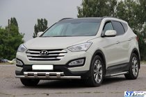 Hyundai Santa Fe 3 2012–2018 Sprednji zaščitni lok ST015 (nerjaveče jeklo) fotografija 2