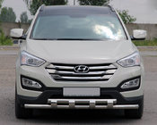 Hyundai Santa Fe 3 2012–2018 Sprednji zaščitni lok ST015 (nerjaveče jeklo) fotografija 1
