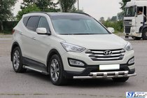 Hyundai Santa Fe 3 2012–2018 Sprednji zaščitni lok ST015 (nerjaveče jeklo) fotografija 3