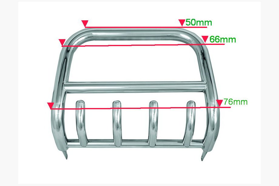 Toyota Land Cruiser Prado 150 2009–2023 Sprednji zaščitni lok QT006 (nerjavno jeklo) Image