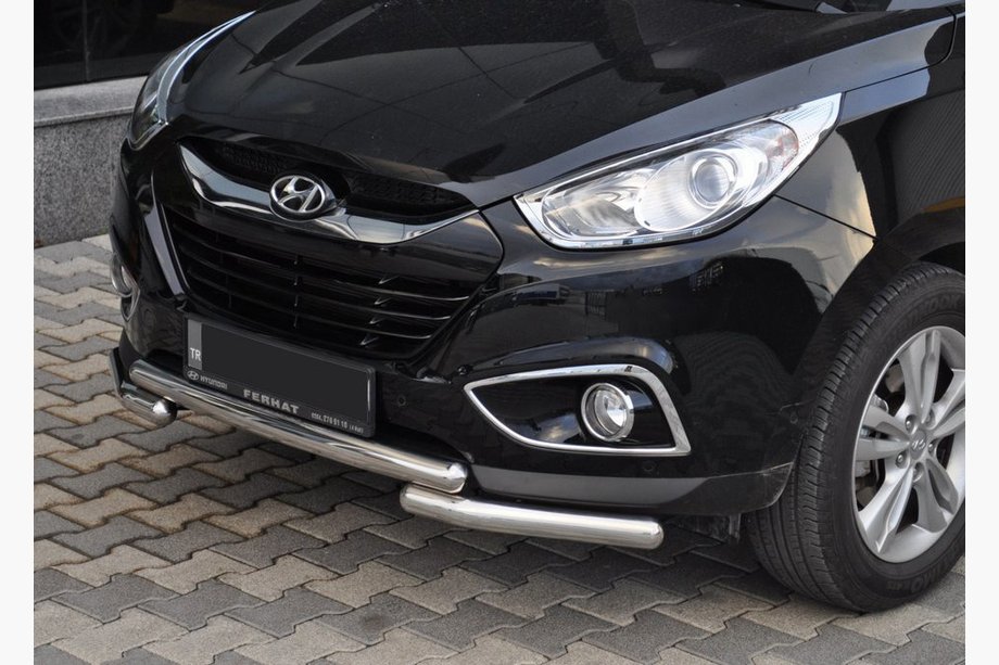 Hyundai IX-35 2010–2015 Sprednji zaščitni lok ST014-1 (nerjavno jeklo) Image