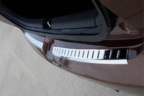 Hyundai I-20 2014–2020 Letve za zadnji odbijač OmsaLine 2014-2018 (2 dela, nerjaveče jeklo) fotografija 1