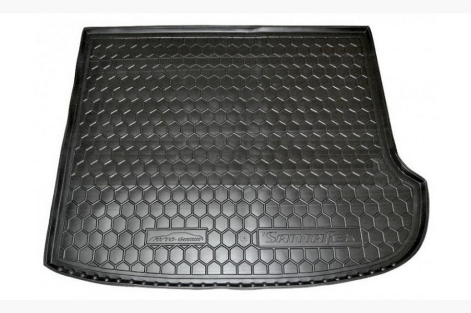 Hyundai Santa Fe 2 2006–2012 Zaščitna podloga za prtljažnik za 7 sedežev (Autogumm, plastika) Image