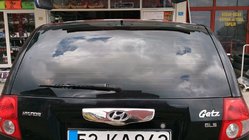 Hyundai Getz 2002– Kromirana obloga nad registrsko tablico (2002-2006, nerjaveče jeklo) fotografija 1