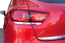 Renault Clio IV 2012–2019 Okrasne obloge zadnjih luči (2 kos, nerjaveče jeklo) fotografija 1