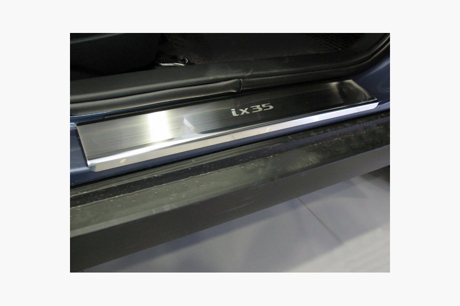 Hyundai IX-35 2010–2015 Nerjaveče letve pragov Nataniko (4 kosi) Premium - 3M lepilni trak, 0,8 mm Image