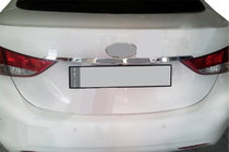 Hyundai Elantra (MD/UD) 2011–2015 Okrasna letev nad registrsko tablico (inox) fotografija 1
