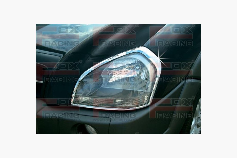 Hyundai Tucson JM 2004– Kromirane obrobe žarometov (2 kosa, plastika) Image