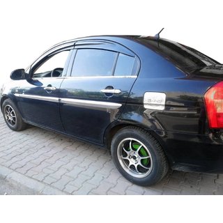 Zunanja okenska obroba (4 kosi, inox) Hyundai Accent 2006–2010 fotografija 1