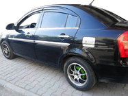 Hyundai Accent 2006–2010 Kromirane obloge kljuk vrat (4 kosi) OmsaLine - italijansko nerjavno jeklo fotografija 3
