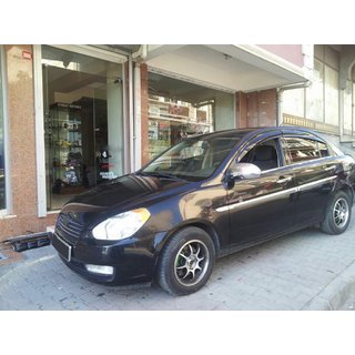 Zunanja okenska obroba (4 kosi, inox) Hyundai Accent 2006–2010 fotografija 2