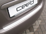Kia Ceed 2007–2012 Nataniko zaščitna letev zadnjega odbijača (HB, nerjaveče jeklo) fotografija 1