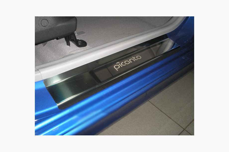 Kia Picanto 2004–2011 Natanika Premium letve pragov (4 kosi, nerjavno jeklo) Image