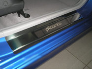 Kia Picanto 2004–2011 Natanika Premium letve pragov (4 kosi, nerjavno jeklo) fotografija 1
