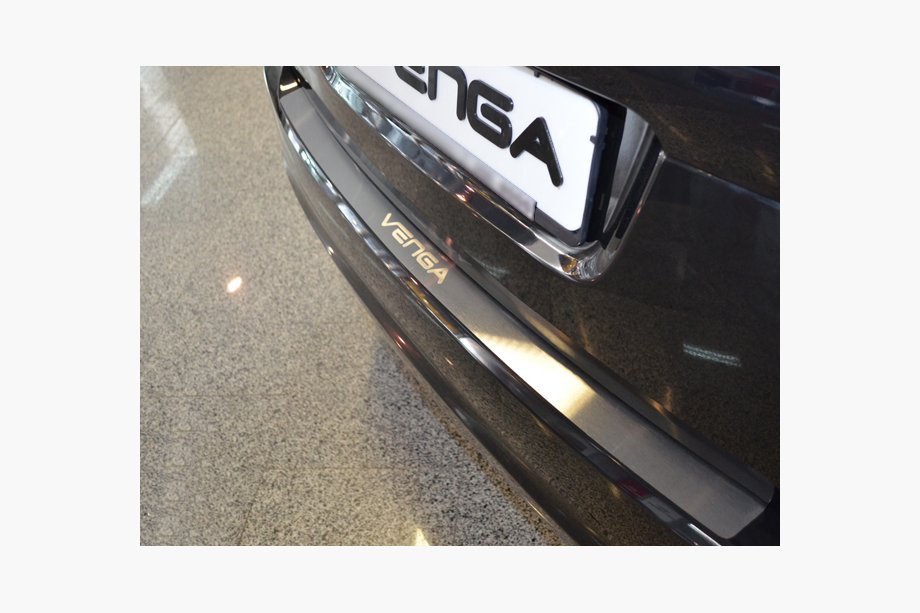 Kia Venga 2010–2019 Natanika zaščitna letev zadnjega odbijača (nerjavno jeklo) Image